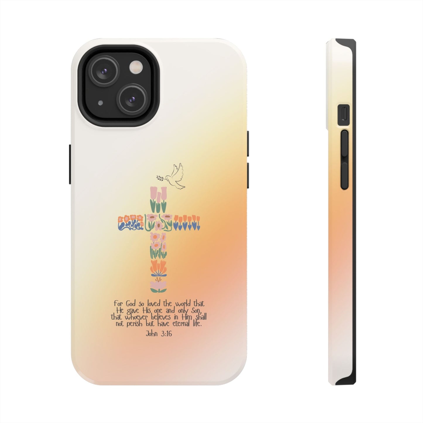 John 3:16 Floral Cross - iPhone Series Case - BOGO Cases