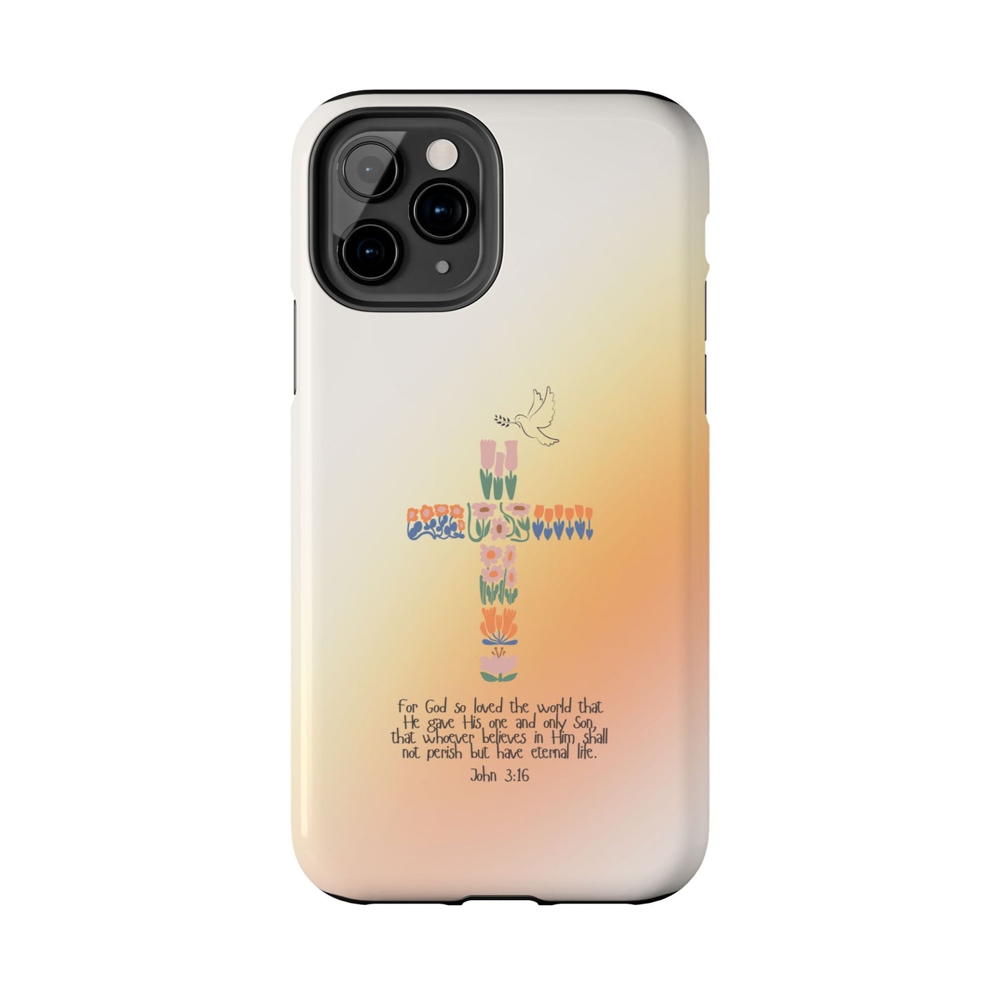 John 3:16 Floral Cross - iPhone Series Case - BOGO Cases