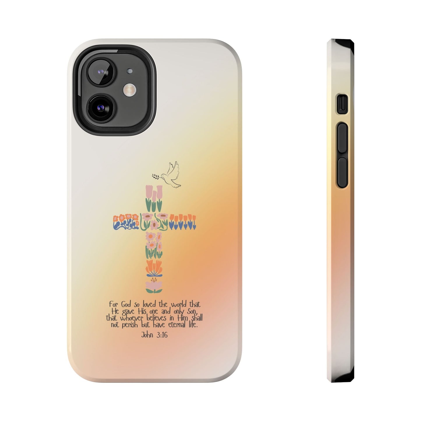 John 3:16 Floral Cross - iPhone Series Case - BOGO Cases