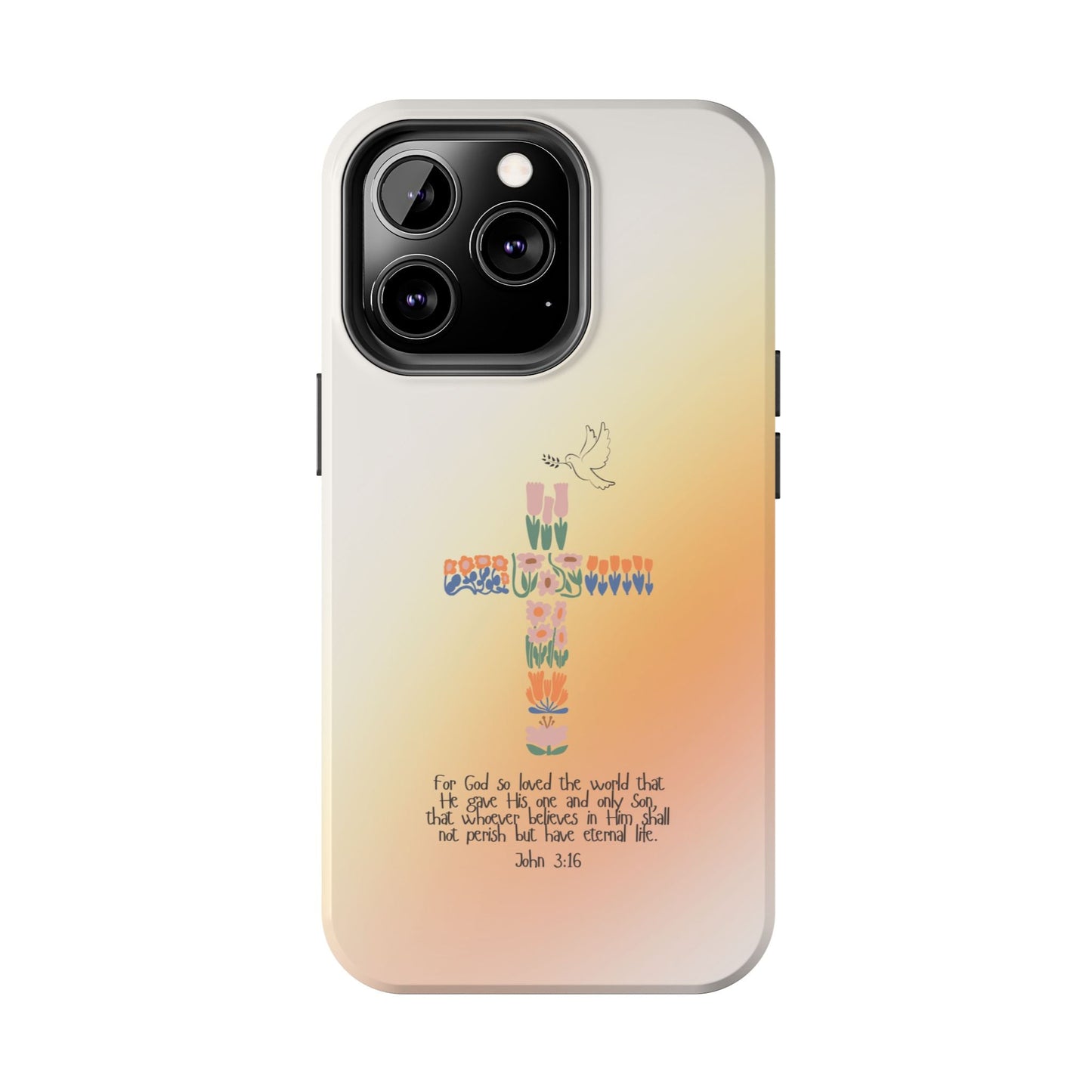 John 3:16 Floral Cross - iPhone Series Case - BOGO Cases