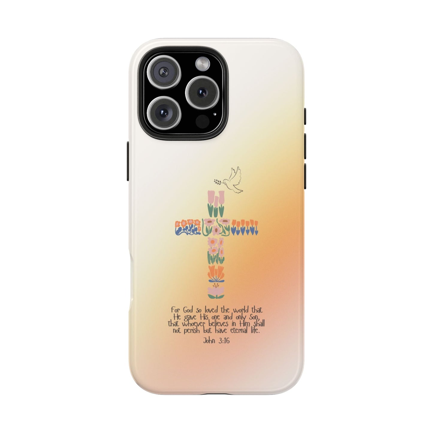 John 3:16 Floral Cross - iPhone Series Case - BOGO Cases