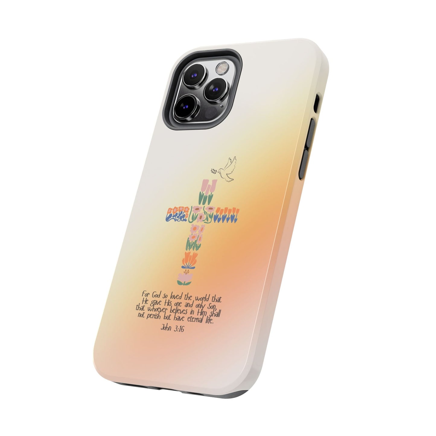John 3:16 Floral Cross - iPhone Series Case - BOGO Cases