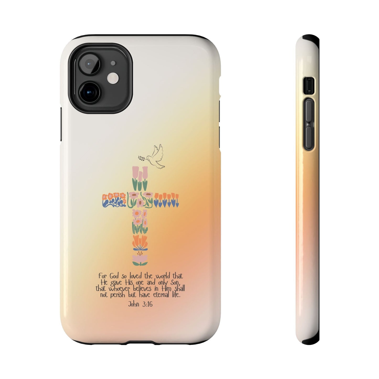 John 3:16 Floral Cross - iPhone Series Case - BOGO Cases