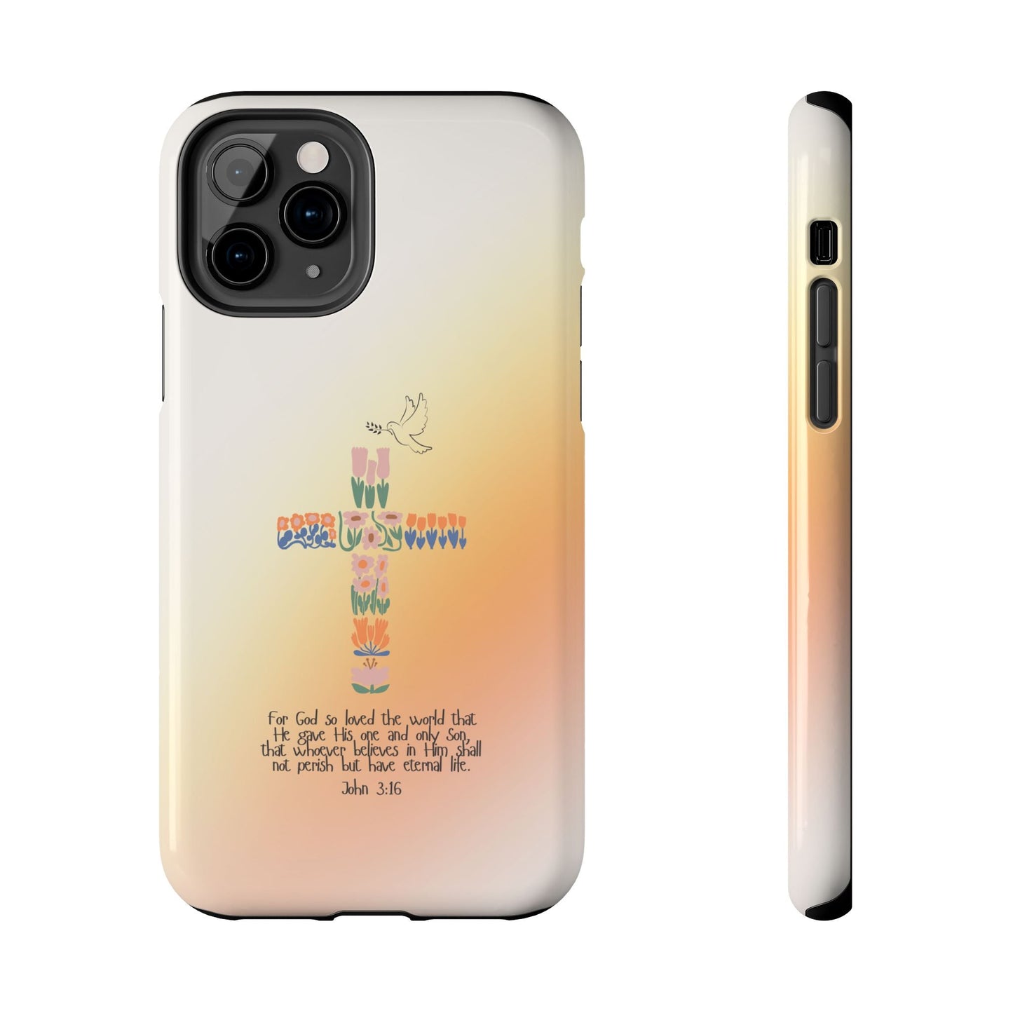 John 3:16 Floral Cross - iPhone Series Case - BOGO Cases
