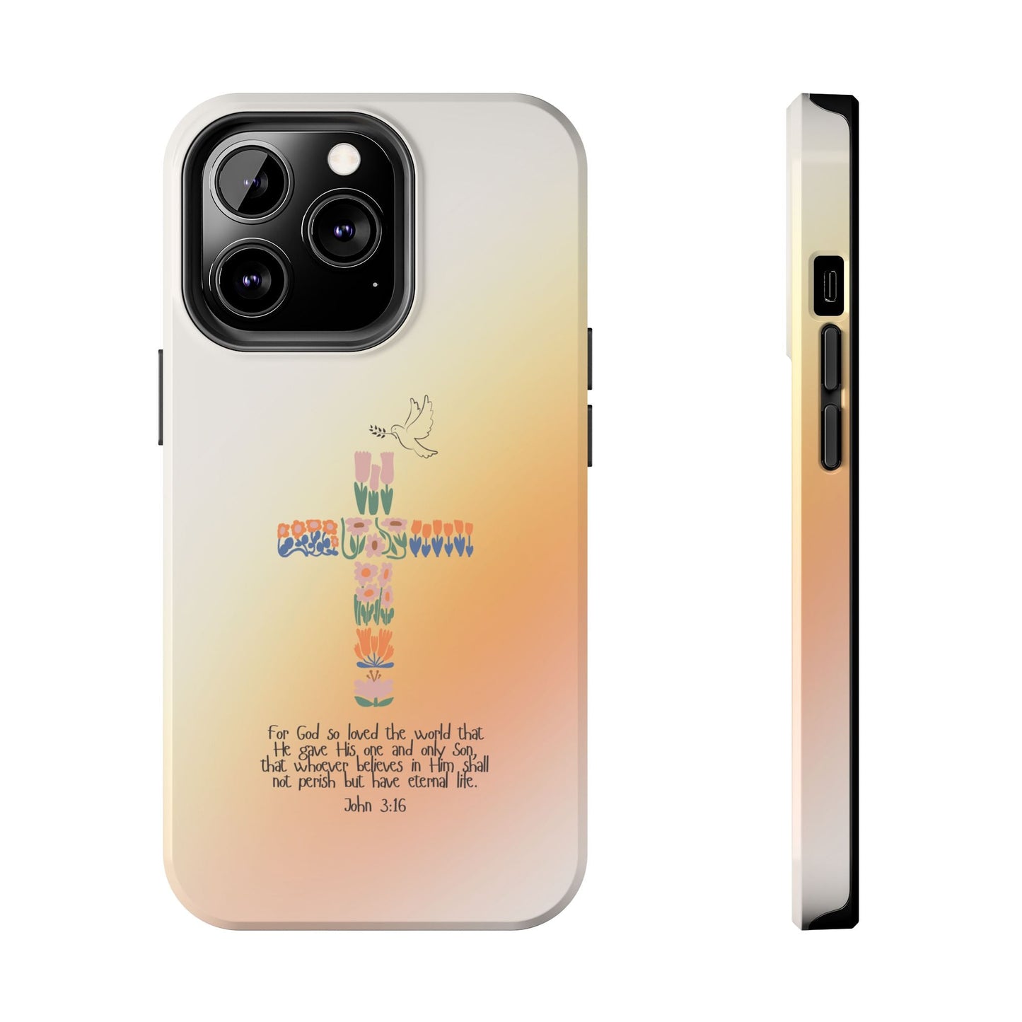 John 3:16 Floral Cross - iPhone Series Case - BOGO Cases