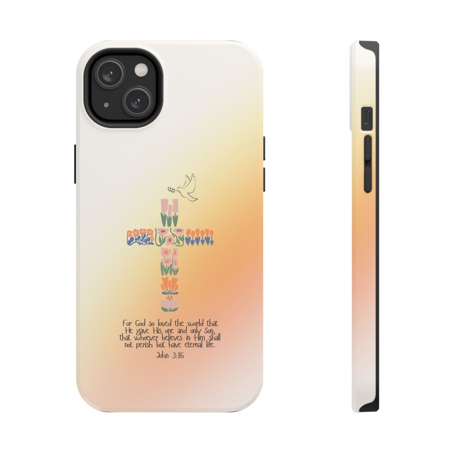 John 3:16 Floral Cross - iPhone Series Case - BOGO Cases