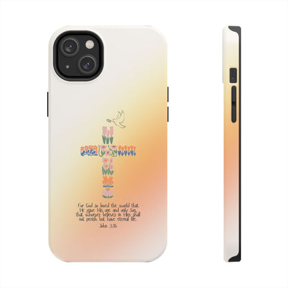John 3:16 Floral Cross - iPhone Series Case - BOGO Cases