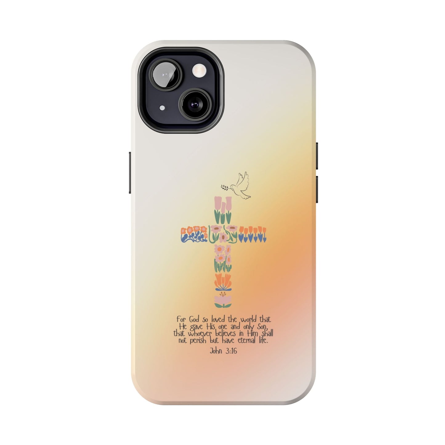 John 3:16 Floral Cross - iPhone Series Case - BOGO Cases