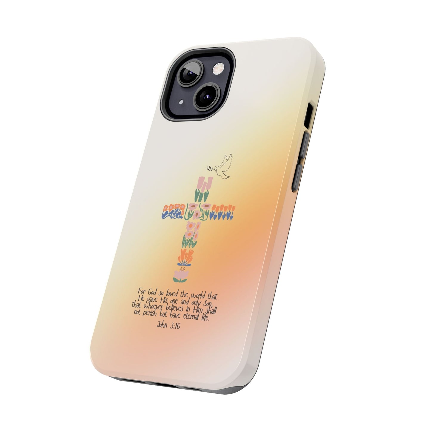 John 3:16 Floral Cross - iPhone Series Case - BOGO Cases