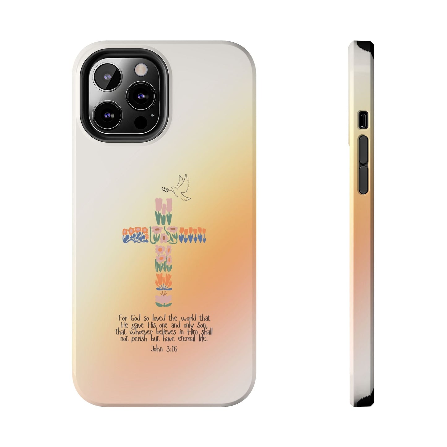 John 3:16 Floral Cross - iPhone Series Case - BOGO Cases