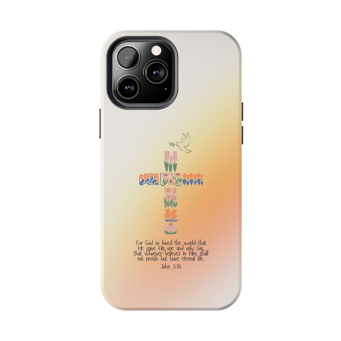 John 3:16 Floral Cross - iPhone Series Case - BOGO Cases