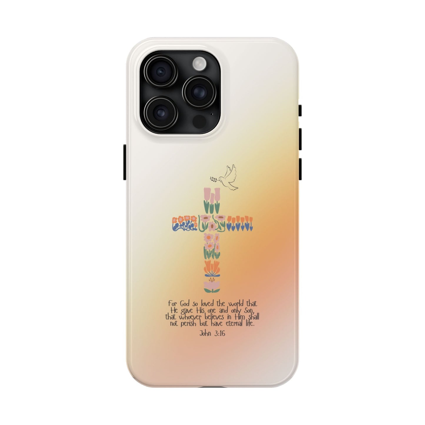John 3:16 Floral Cross - iPhone Series Case - BOGO Cases