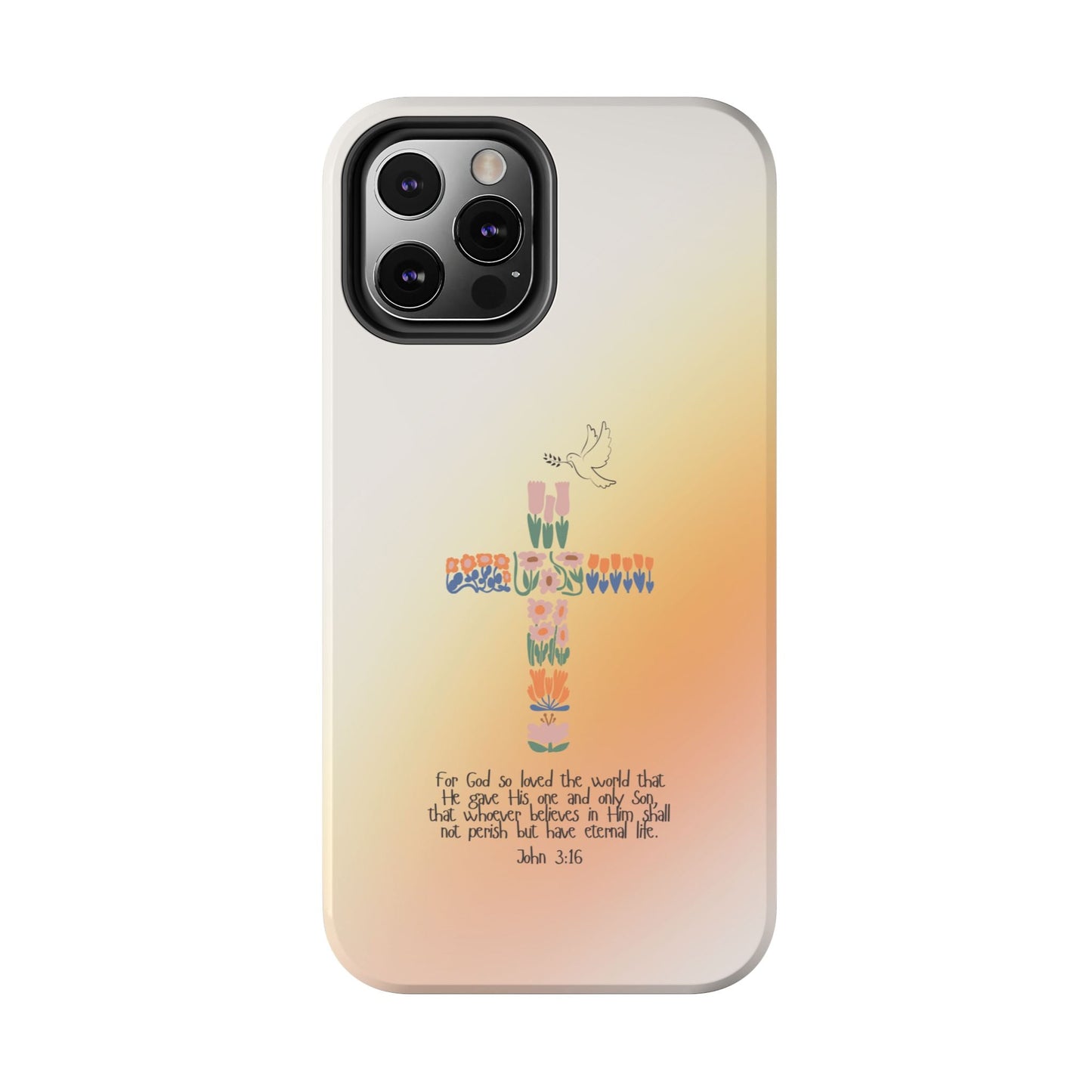 John 3:16 Floral Cross - iPhone Series Case - BOGO Cases