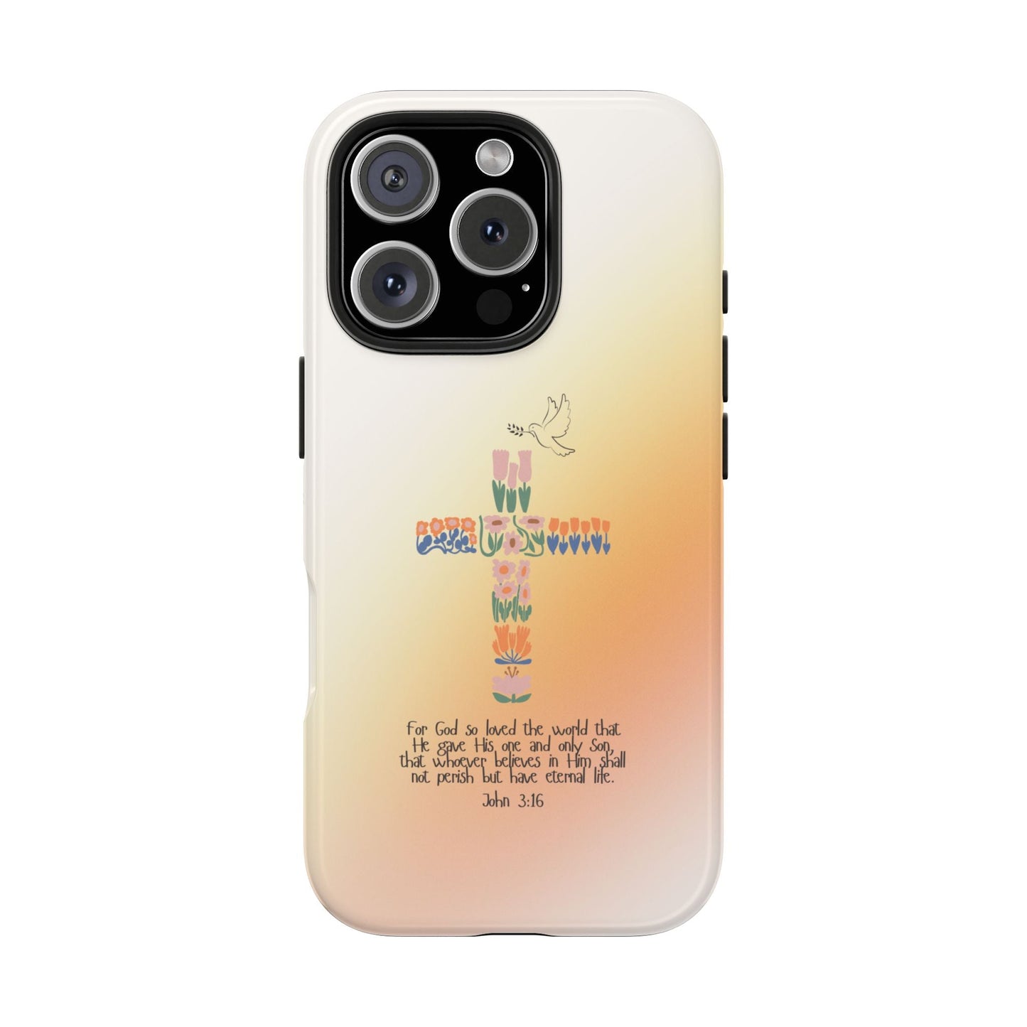 John 3:16 Floral Cross - iPhone Series Case - BOGO Cases