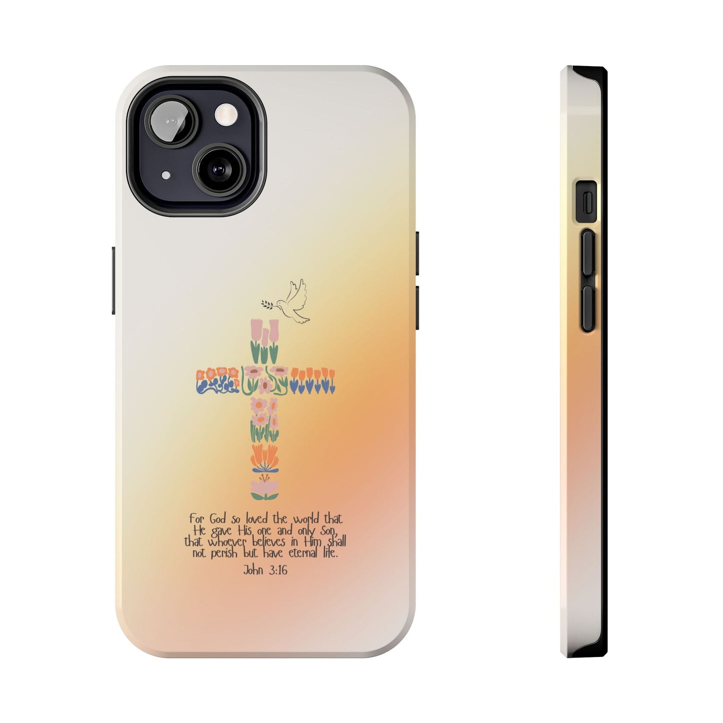 John 3:16 Floral Cross - iPhone Series Case - BOGO Cases
