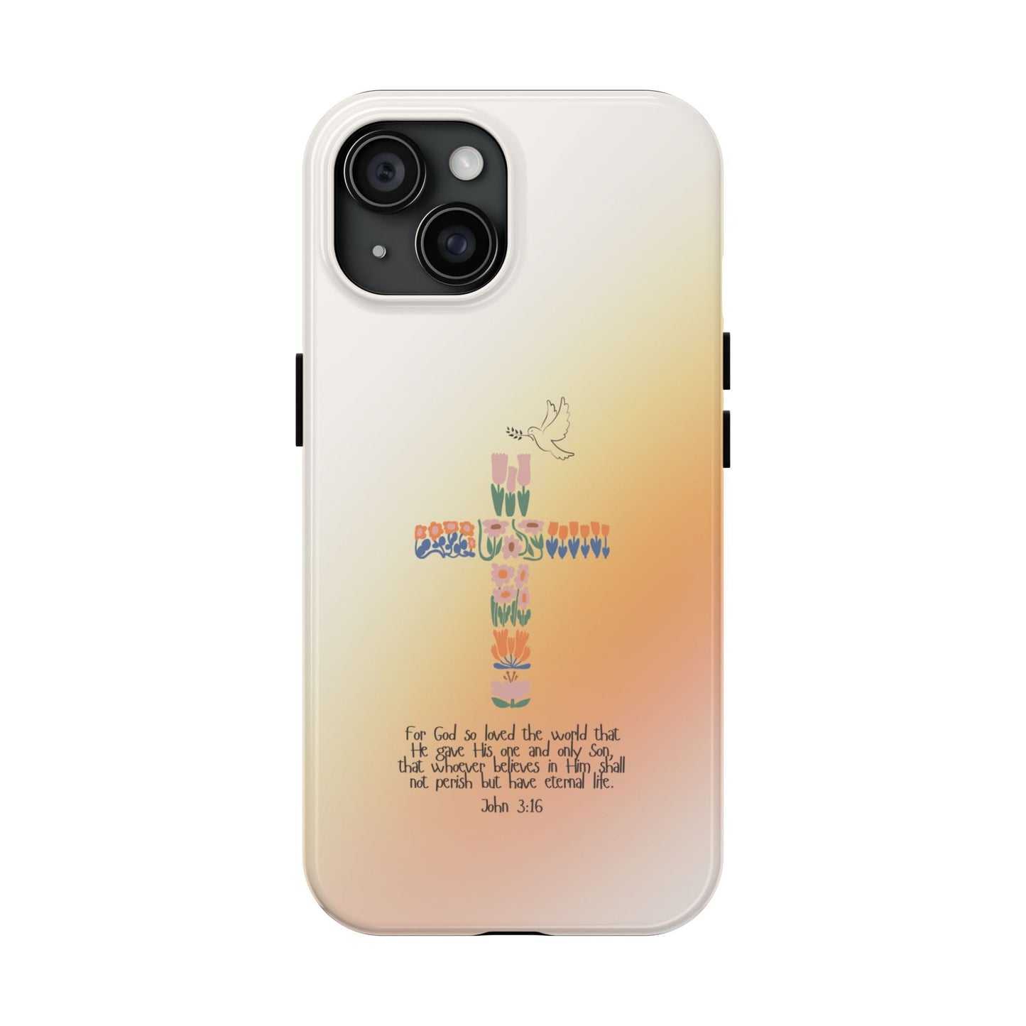 John 3:16 Floral Cross - iPhone Series Case - BOGO Cases