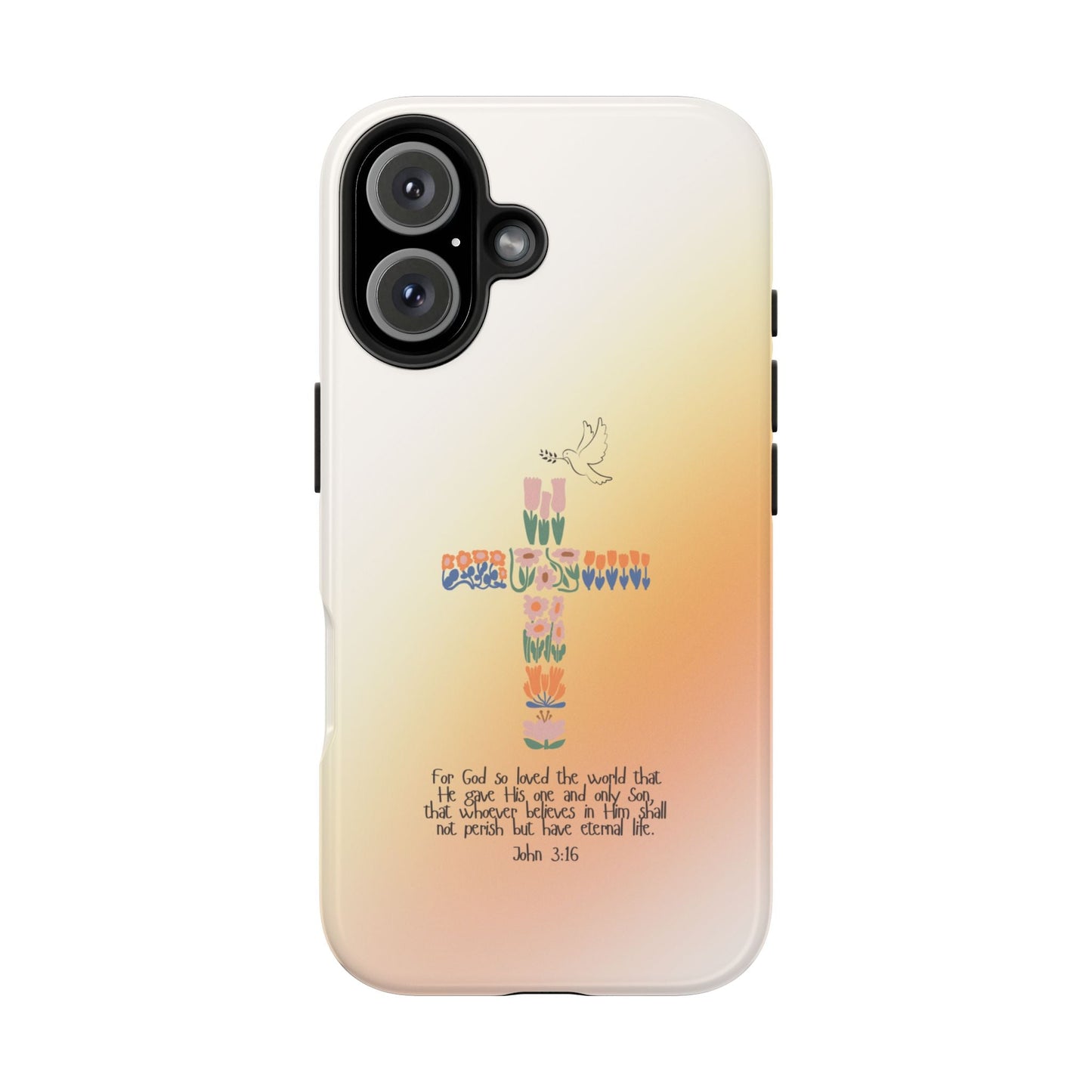 John 3:16 Floral Cross - iPhone Series Case - BOGO Cases