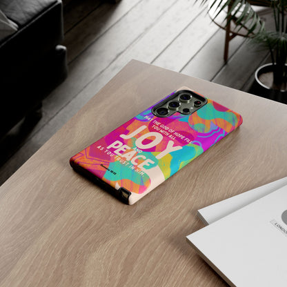 Joy and Peace Romans 15:13 Abstract Art - Samsung Galaxy Case - BOGO Cases