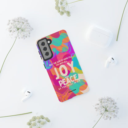 Joy and Peace Romans 15:13 Abstract Art - Samsung Galaxy Case - BOGO Cases