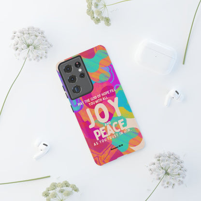 Joy and Peace Romans 15:13 Abstract Art - Samsung Galaxy Case - BOGO Cases