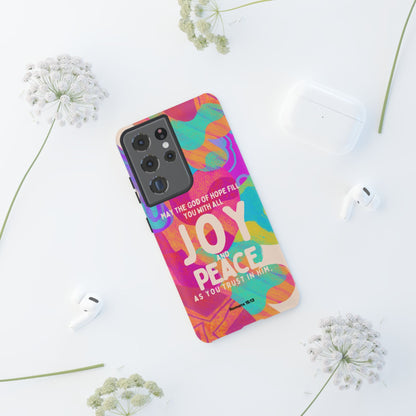 Joy and Peace Romans 15:13 Abstract Art - Samsung Galaxy Case - BOGO Cases