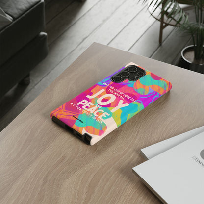 Joy and Peace Romans 15:13 Abstract Art - Samsung Galaxy Case - BOGO Cases