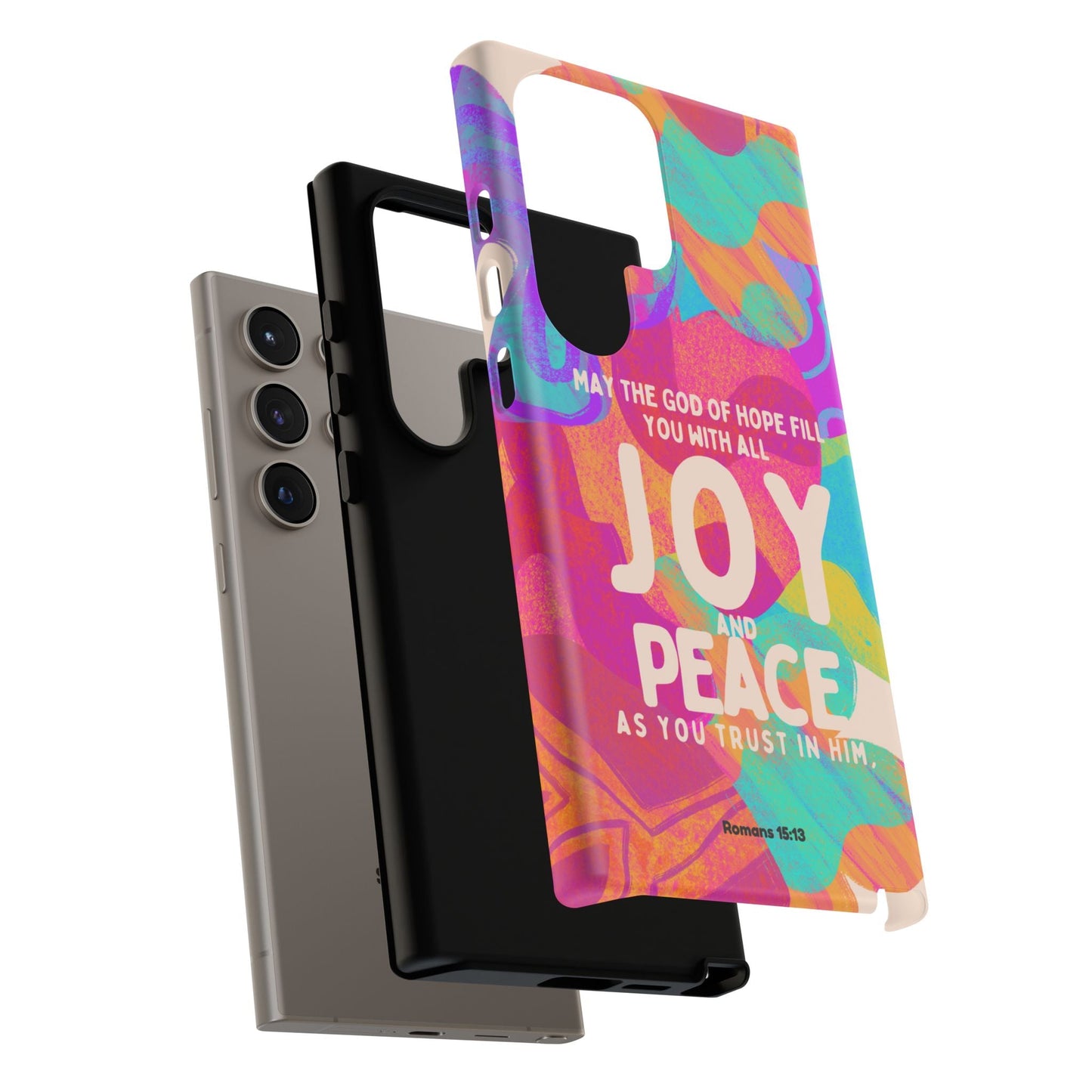 Joy and Peace Romans 15:13 Abstract Art - Samsung Galaxy Case - BOGO Cases