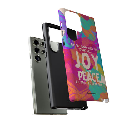 Joy and Peace Romans 15:13 Abstract Art - Samsung Galaxy Case - BOGO Cases