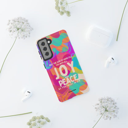 Joy and Peace Romans 15:13 Abstract Art - Samsung Galaxy Case - BOGO Cases