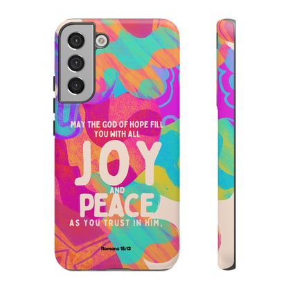 Joy and Peace Romans 15:13 Abstract Art - Samsung Galaxy Case - BOGO Cases