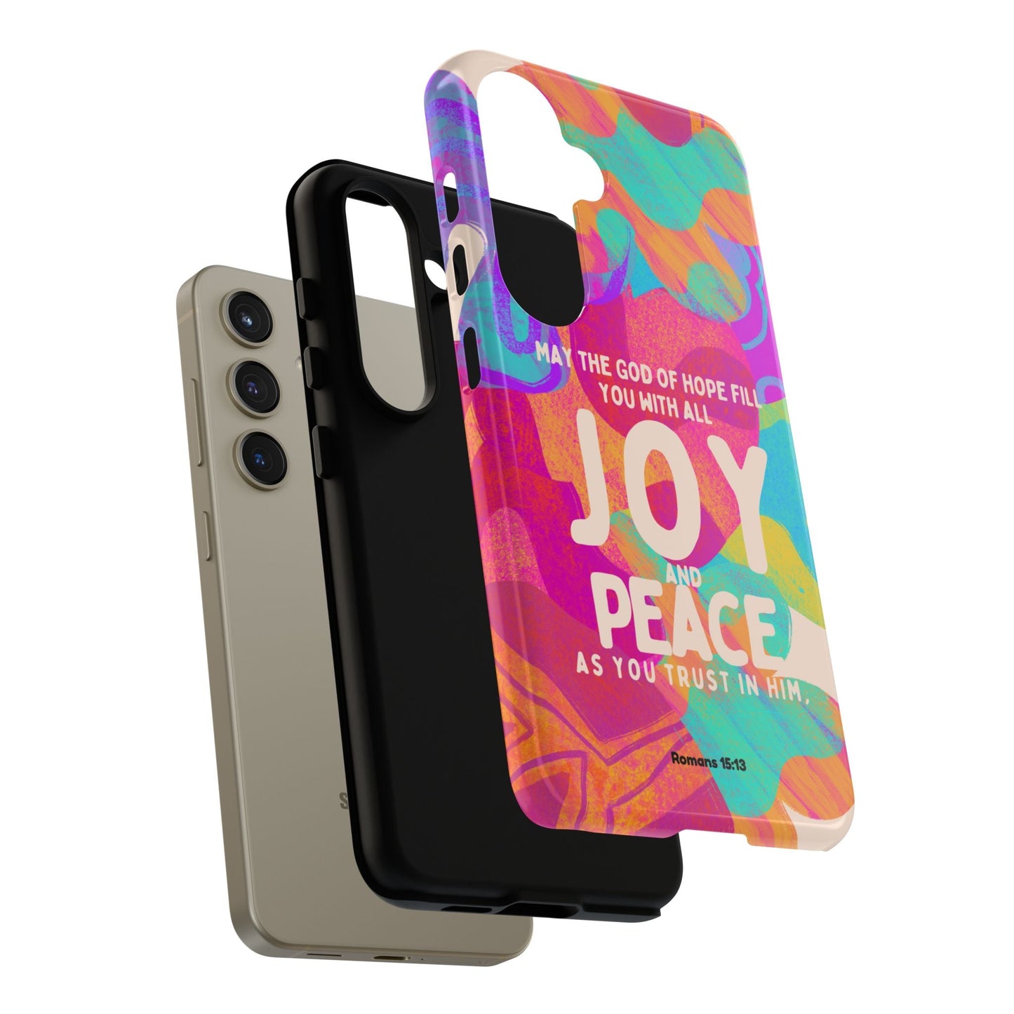 Joy and Peace Romans 15:13 Abstract Art - Samsung Galaxy Case - BOGO Cases
