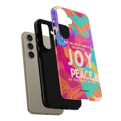 Joy and Peace Romans 15:13 Abstract Art - Samsung Galaxy Case - BOGO Cases