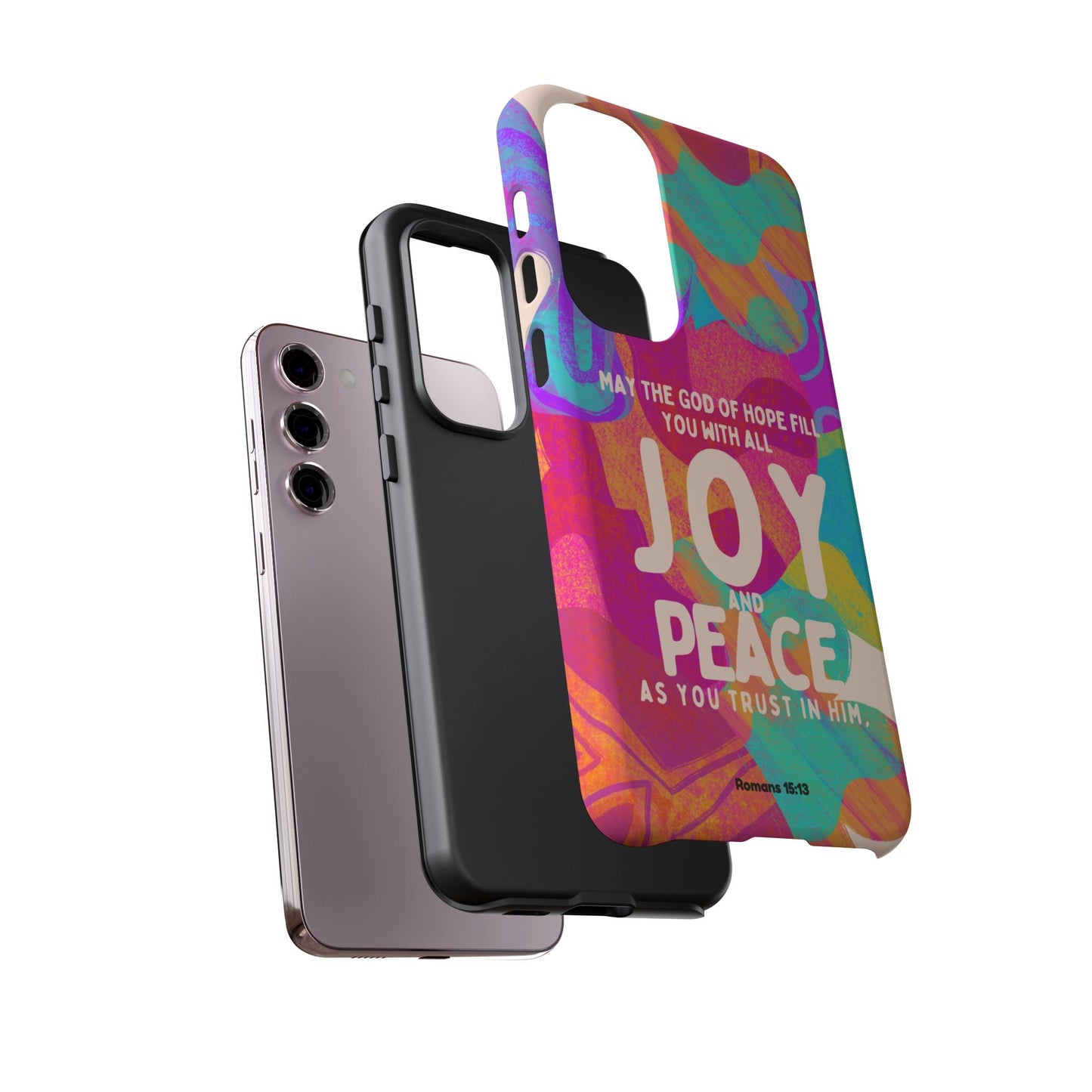Joy and Peace Romans 15:13 Abstract Art - Samsung Galaxy Case - BOGO Cases
