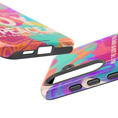Joy and Peace Romans 15:13 Abstract Art - Samsung Galaxy Case - BOGO Cases
