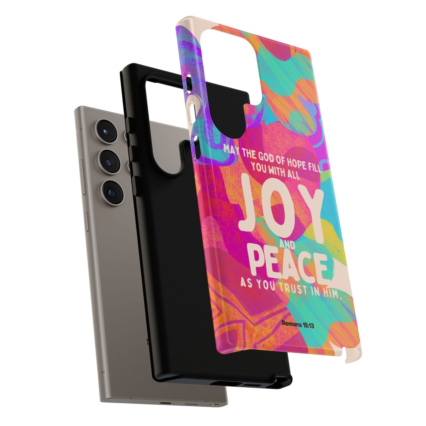Joy and Peace Romans 15:13 Abstract Art - Samsung Galaxy Case - BOGO Cases