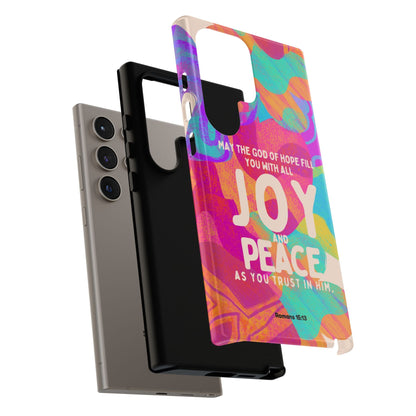 Joy and Peace Romans 15:13 Abstract Art - Samsung Galaxy Case - BOGO Cases