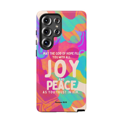 Joy and Peace Romans 15:13 Abstract Art - Samsung Galaxy Case - BOGO Cases