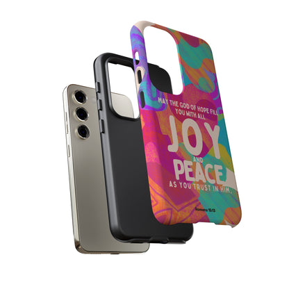 Joy and Peace Romans 15:13 Abstract Art - Samsung Galaxy Case - BOGO Cases