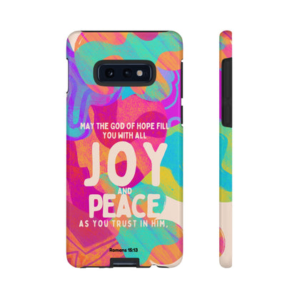 Joy and Peace Romans 15:13 Abstract Art - Samsung Galaxy Case - BOGO Cases