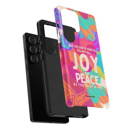 Joy and Peace Romans 15:13 Abstract Art - Samsung Galaxy Case - BOGO Cases