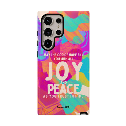Joy and Peace Romans 15:13 Abstract Art - Samsung Galaxy Case - BOGO Cases