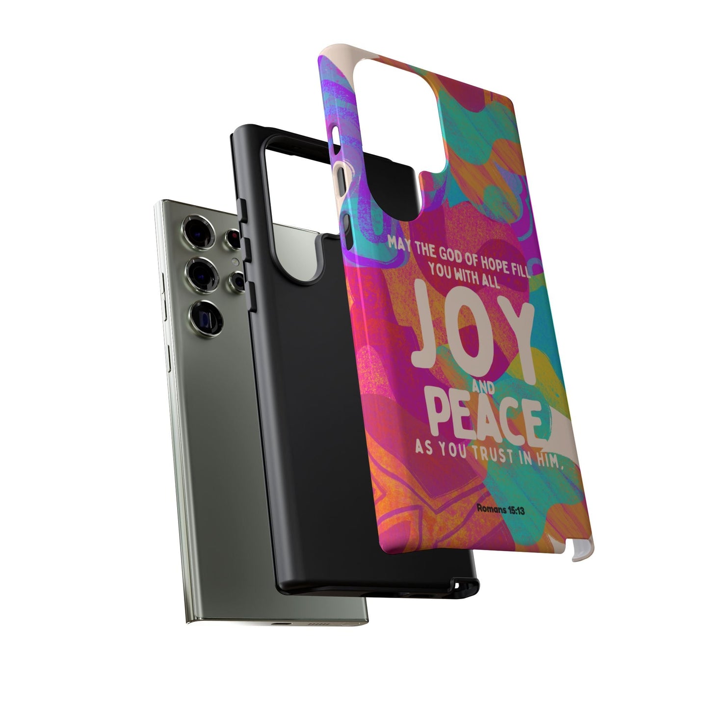 Joy and Peace Romans 15:13 Abstract Art - Samsung Galaxy Case - BOGO Cases