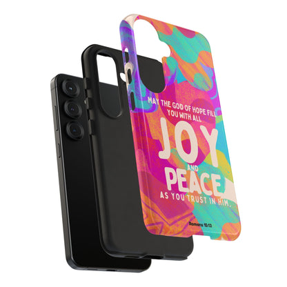 Joy and Peace Romans 15:13 Abstract Art - Samsung Galaxy Case - BOGO Cases