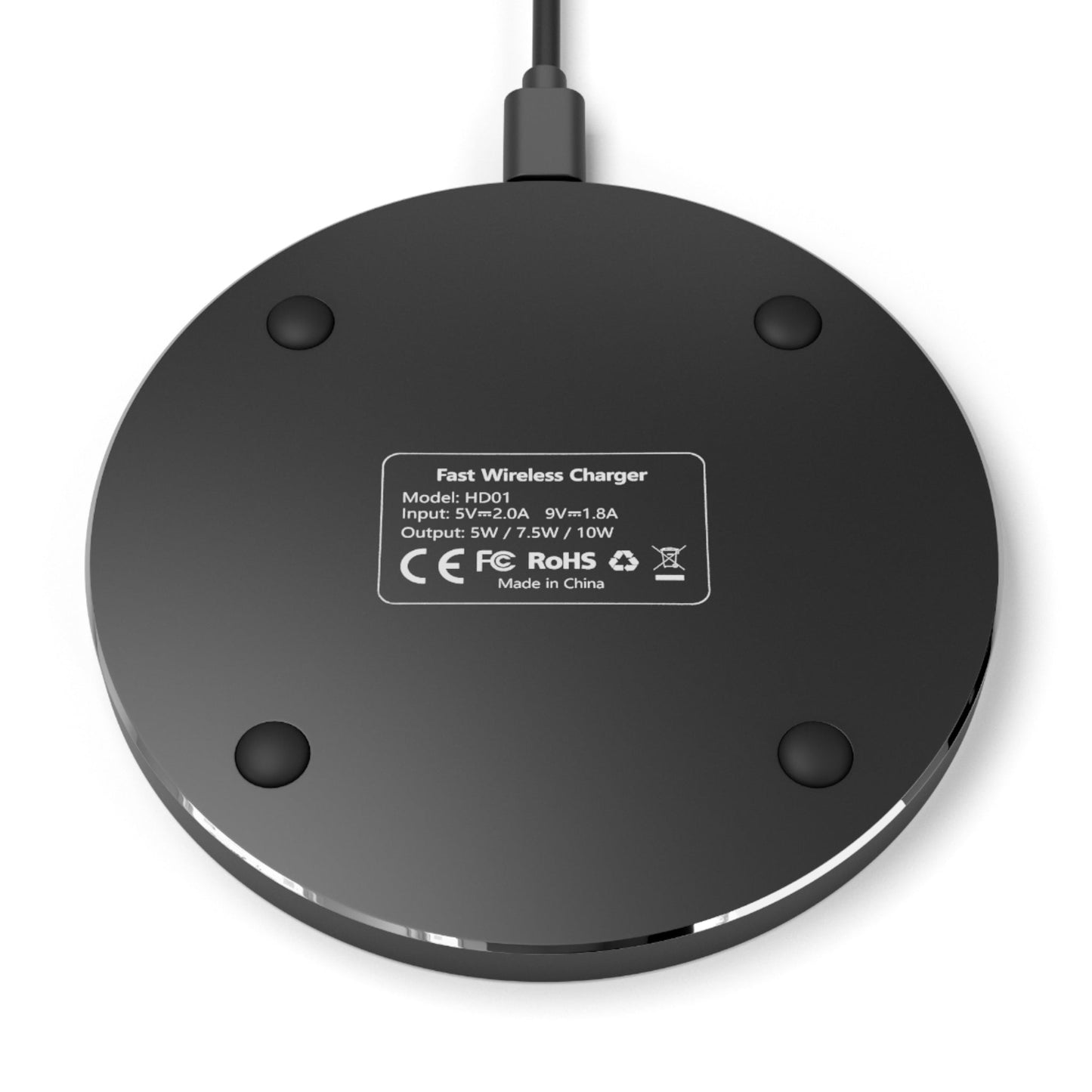 Kisses and Hearts Wireless Charger – Qi Compatible, Bold Lip Design - BOGO Cases