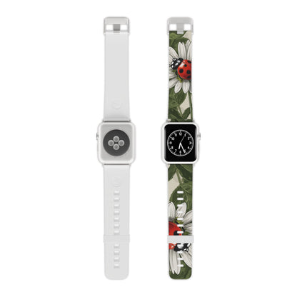 Ladybug & Daisy Garden Charm Apple Watch Band - BOGO Cases
