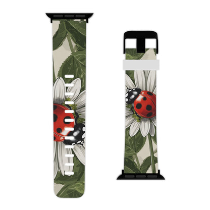 Ladybug & Daisy Garden Charm Apple Watch Band - BOGO Cases