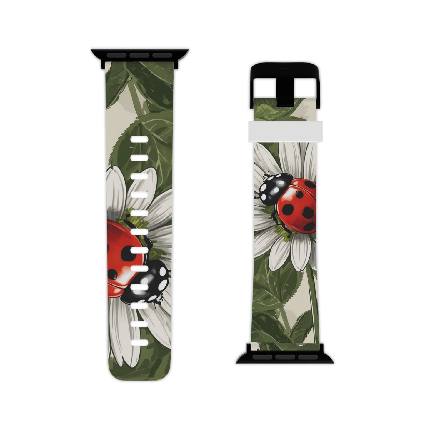 Ladybug & Daisy Garden Charm Apple Watch Band - BOGO Cases