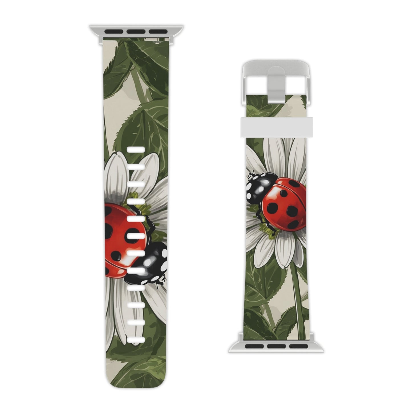 Ladybug & Daisy Garden Charm Apple Watch Band - BOGO Cases