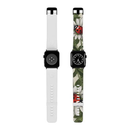 Ladybug & Daisy Garden Charm Apple Watch Band - BOGO Cases