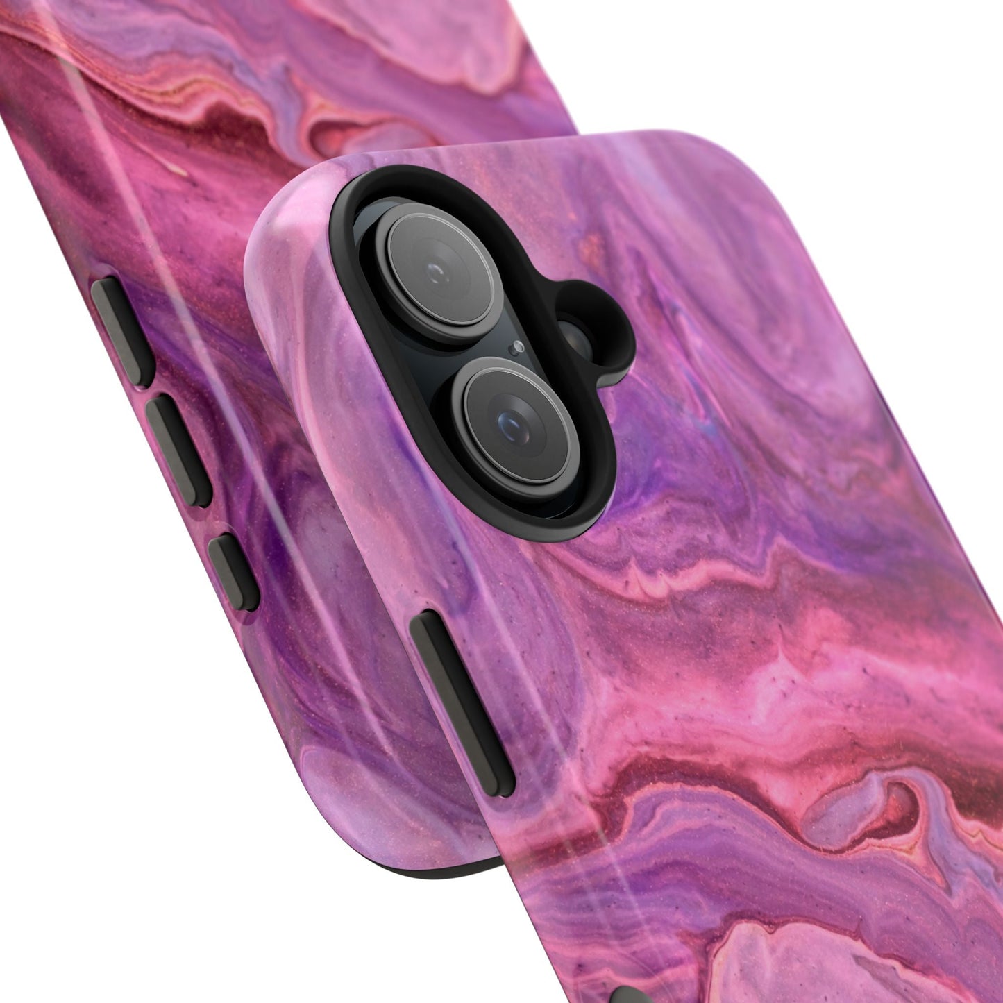 Lavender Dreamscape – iPhone Case with Pink & Purple Marble Swirl - BOGO Cases